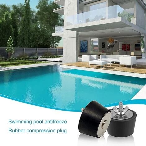 TANABATA 2 Pièces Bouchon Piscine Diamètre 32-38mm Bouchons D'hiver En Caoutchouc Avec Boulons Acier Inoxydable Antigel Produit Hivernage Piscine Par Le Gel Aux Canalisations De Drainage De Piscine 6 TANABATA 2 Pièces Bouchon Piscine Diamètre 32-38mm Bouchons D'hiver En Caoutchouc Avec Boulons Acier Inoxydable Antigel Produit Hivernage Piscine Par Le Gel Aux Canalisations De Drainage De Piscine – Image 4