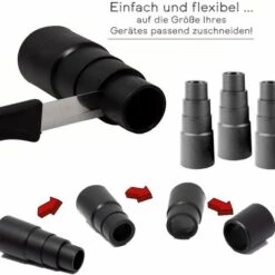 TANABATA Adaptateur Tuyau Aspirateur, 3pcs Tuyau Aspirateur Universel, Adaptateur Aspirateur Réducteur, Connecteur De Tuyau D'aspirateur, Pour Ponceuse, Perceuse, Scie Sauteuse, Perceuse D'établi -Pièce détachée de piscine Soldes 58461600 3