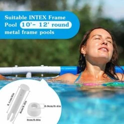 TANABATA 12 Pièces Broches De Joint De Piscine En Plastique Et Joints Broches De Connecteur De Piscine Pour Cadre En Métal Rond Joints De Piscine En Caoutchouc Pièces De Rechange -Pièce détachée de piscine Soldes 58461601 5