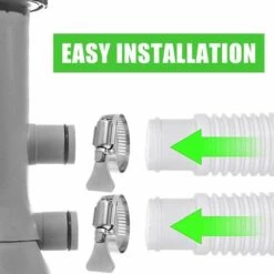 TANABATA Tuyau De Piscine, Tuyau De Pression, Tuyau De Piscine, Tuyau De Piscine, Tuyau Pour Pompe De Piscine, Tuyau Flexible, Tuyau De Pompe, Tuyau D'aspiration, Tuyau De Piscine, Tuyau De Piscine, Blanc -Pièce détachée de piscine Soldes 58461651 5