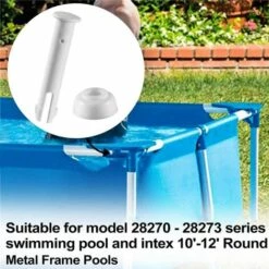 TANABATA 20 Goupilles De Joint De Piscine En Plastique Pour Piscine Commune Pins Avec Joints Pièces De Rechange Pour Piscine Frame, Intexpool Replacement Spare Parts(5,5 Cm) -Pièce détachée de piscine Soldes 58461706 5