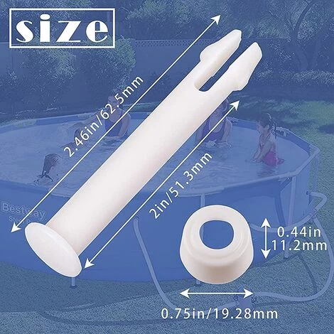 TANABATA Sunshine Smile Lot De 12 Pièces De Rechange Pour Piscine - Longueur : 5,6 Cm - Broches Goupille - Pièces De Rechange Pour Piscine - Convient Pour Les Piscines à Cadre 4 TANABATA Sunshine Smile Lot De 12 Pièces De Rechange Pour Piscine - Longueur : 5,6 Cm - Broches Goupille - Pièces De Rechange Pour Piscine - Convient Pour Les Piscines à Cadre – Image 2