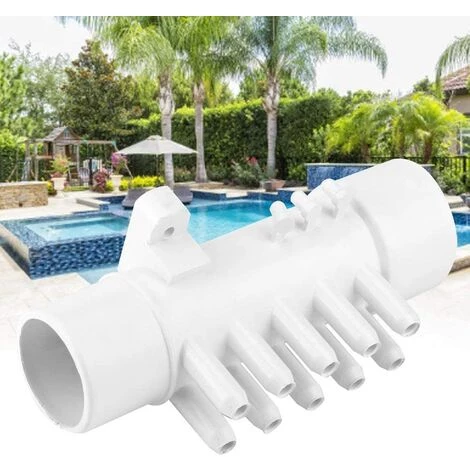 TINOR Spa Collecteur, 1.5in 10mm 10 Port PVC Piscine Plomberie Collecteur Source Thermale Baignoire Piscine Spa Accessoires Résistant À La Corrosion Plus Durable 6 TINOR Spa Collecteur, 1.5in 10mm 10 Port PVC Piscine Plomberie Collecteur Source Thermale Baignoire Piscine Spa Accessoires Résistant À La Corrosion Plus Durable – Image 4