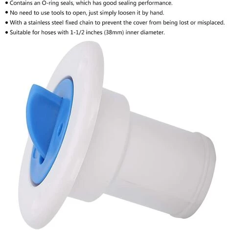 OUSUDELA Entrée D'eau - Bouchon De Remplissage D'entrée D'eau | Bride De Réservoir De Remplissage De Bouchon De Remplissage D'eau De Pont Pour Cessoire De Y Ht De RV Pour Bateau Marin De Tuyau De 1-1/2in 6 OUSUDELA Entrée D'eau - Bouchon De Remplissage D'entrée D'eau | Bride De Réservoir De Remplissage De Bouchon De Remplissage D'eau De Pont Pour Cessoire De Y Ht De RV Pour Bateau Marin De Tuyau De 1-1/2in – Image 4