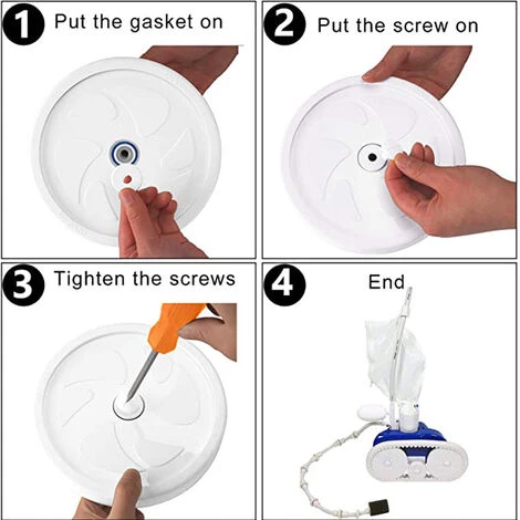 TRIOMPHE Lot De 6 Vis De Roue De Piscine De Rechange Pour Nettoyeur De Piscine 180 280 C55 Avec Rondelles Supplémentaires, Pièces De Rechange C55 C-55,T-Audace 5 TRIOMPHE Lot De 6 Vis De Roue De Piscine De Rechange Pour Nettoyeur De Piscine 180 280 C55 Avec Rondelles Supplémentaires, Pièces De Rechange C55 C-55,T-Audace – Image 3