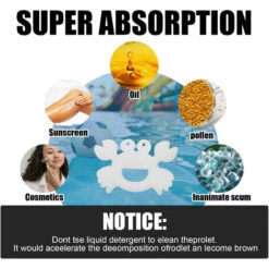 FONTAINEBLEAU Fonepro 6 Pièces Huile Absorbant éponge, Nettoyage Du Filtre éponge Absorbe L'huile Slime Grime Scum, Pour Hot Tubs Piscines Spas, Blanche 10 FONTAINEBLEAU Fonepro 6 Pièces Huile Absorbant éponge, Nettoyage Du Filtre éponge Absorbe L'huile Slime Grime Scum, Pour Hot Tubs Piscines Spas, Blanche -Pièce détachée de piscine Soldes 60186668 4