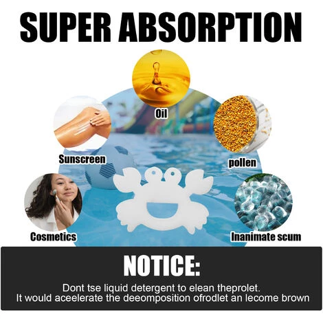 FONTAINEBLEAU Fonepro 6 Pièces Huile Absorbant éponge, Nettoyage Du Filtre éponge Absorbe L'huile Slime Grime Scum, Pour Hot Tubs Piscines Spas, Blanche 6 FONTAINEBLEAU Fonepro 6 Pièces Huile Absorbant éponge, Nettoyage Du Filtre éponge Absorbe L'huile Slime Grime Scum, Pour Hot Tubs Piscines Spas, Blanche – Image 4