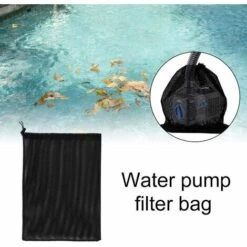 PREMIER Banane Paquet De 2 Sacs De Protection De Pompe, Avec Sac Filtrant De Pompe De Maille D'étang De Cordon, Pour Les Biofiltres D'étang, Grands Sacs De Maille De Pompe, Accessoire De Maison Noir -Pièce détachée de piscine Soldes 60544325 3