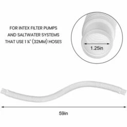 ALMI Tuyau De Rechange Pour Pompe De Piscine, Filtre De Piscine, Tuyau De Vidange, Tuyau D'eau Pour Parc, Spa, Aquarium, Piscine (double Tubes Blancs Et Quatre Boudes) 10 ALMI Tuyau De Rechange Pour Pompe De Piscine, Filtre De Piscine, Tuyau De Vidange, Tuyau D'eau Pour Parc, Spa, Aquarium, Piscine (double Tubes Blancs Et Quatre Boudes) -Pièce détachée de piscine Soldes 61243301 4