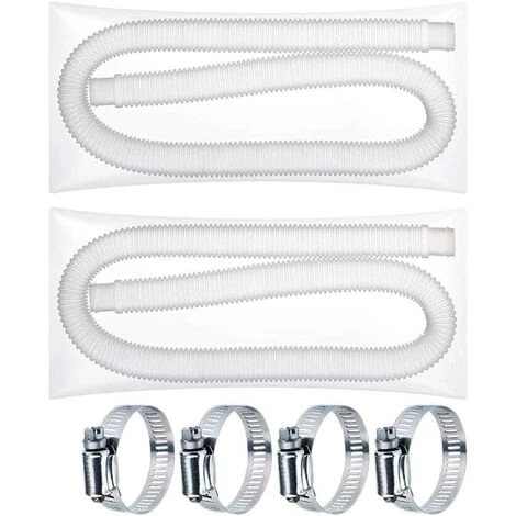 ALMI Tuyau De Rechange Pour Pompe De Piscine, Filtre De Piscine, Tuyau De Vidange, Tuyau D'eau Pour Parc, Spa, Aquarium, Piscine (double Tubes Blancs Et Quatre Boudes) 7 ALMI Tuyau De Rechange Pour Pompe De Piscine, Filtre De Piscine, Tuyau De Vidange, Tuyau D'eau Pour Parc, Spa, Aquarium, Piscine (double Tubes Blancs Et Quatre Boudes) – Image 5