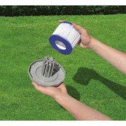 SLI-RES Cartouche Filtrantes De Piscine Pour Best-Way 58323 Taille VI Standard 10,4*8 Cm, Diamètre Intérieur 5,2 Cm (Bleue) 4 Pcs，Lilaris -Pièce détachée de piscine Soldes 63565480 5