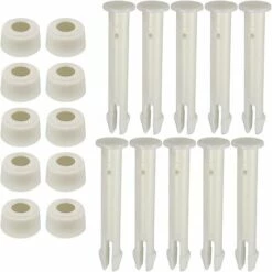 SLI-RES Goupilles En Plastique Pour Round Metal Frame Pools Pièces De Rechange Pour Joints De Piscine Pour Joints De Piscine,Remplacement De Pièces De Rechange Joint Pins 6cm/2.36in (Blanche) 12 Pièces,Lilaris