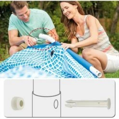 SLI-RES Goupilles En Plastique Pour Round Metal Frame Pools Pièces De Rechange Pour Joints De Piscine Pour Joints De Piscine,Remplacement De Pièces De Rechange Joint Pins 6cm/2.36in (Blanche) 12 Pièces，Lilaris -Pièce détachée de piscine Soldes 63567363 3