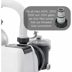 RHAFAYRE Adaptateur De Tuyau De Rechange Intex Pour Pompe Avec Filetage - Pour Tuyau De 1,5 Et 1,25" - Série A 25077RP 8" Gris Lot De 2 -Pièce détachée de piscine Soldes 63739786 3