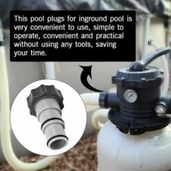 RHAFAYRE Adaptateur De Tuyau De Rechange Intex Pour Pompe Avec Filetage - Pour Tuyau De 1,5 Et 1,25" - Série A 25077RP 8" Gris Lot De 2 -Pièce détachée de piscine Soldes 63739786 5