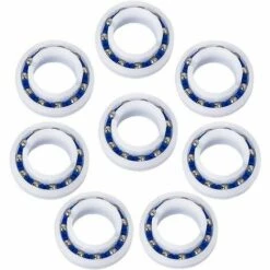 FOZIY Roulement De Piscine C60 Pour Nettoyeurs De Piscine Polaris 280/180, Lot De 8 Nettoyeurs De Piscine à Pression De Roulement C-60 C60, Bleu + Blanc,Fonepro