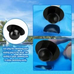 AOUGO Lot De 10 Bouchons De Piscine, Prise Murale De Piscine, Bouchon De Crépine, Bouchon De Piscine, Pompe De Filtre De Remplacement, Bouchon De Trou De Filtre, Bouchons De Piscine Pour Piscine Gonflable, Compatibles Avec Intex Et Bestway. -Pièce détachée de piscine Soldes 63967262 5