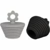 ALMI Bouchons Baignoire, 2 Pcs Bouchon Vidange Universel, Bouchon Vidange Silicone, Bouchon Vidange Cuisine, Pour Les Drains De Lavabo De Cuisine Et De Salle De Bain, Noir Et Gris -Pièce détachée de piscine Soldes 64088522 1