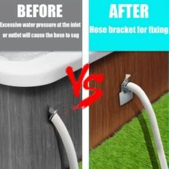 HABIENTôT 2 Supports De Tuyau De Piscine, Pour Tuyaux De 30 Mm à 38 Mm, Résistant Aux Ruptures, Déchirures, Crevaisons, Compatible Avec Les Piscines Intex Et Bestway (Gris)，Oi-FRIS -Pièce détachée de piscine Soldes 64562184 3