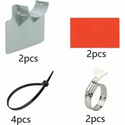 SLBRILLèRE Supports De Tuyau De Piscine,2 Pièces Support De Tuyau De Piscine,Support Pour Tuyau D'eau De Piscine,Supports De Tuyau Pour Piscine De 3,8CM,Upport De Tuyau De Piscine Pour Piscine Hors Sol (Gris) -Pièce détachée de piscine Soldes 64706954 3