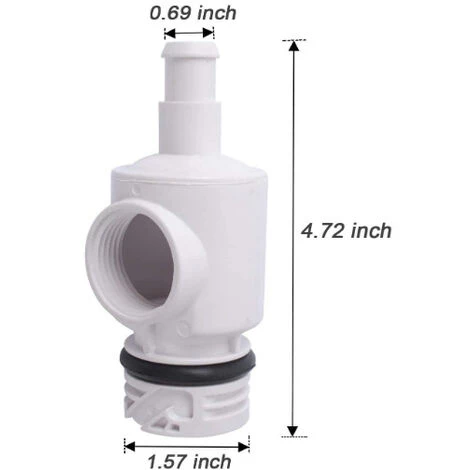 D29 Adaptateur à Déconnexion Rapide Et Vanne De Régulation De Pression Compatibles Avec Le Robot Nettoyeur Automatique De Piscine Polaris 180 280 380, 56Vingt 4 D29 Adaptateur à Déconnexion Rapide Et Vanne De Régulation De Pression Compatibles Avec Le Robot Nettoyeur Automatique De Piscine Polaris 180 280 380, 56Vingt – Image 2