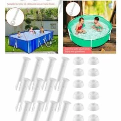 Lot De 12 épingles En Plastique Pour Joints De Piscine En Caoutchouc - Pièces De Rechange Pour Piscine - Accessoires De Piscine Capuchon De Piscine, 56Vingt -Pièce détachée de piscine Soldes 64939170 3
