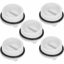 BDD Bouchon Antigel Bouchon De Retour De Piscine Bouchon De Tuyau De Piscine Fileté De 5 Pouces Bouchon De Tuyau De Retour De Spa De Piscine 5pcs Blanc