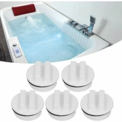 BDD Bouchon Antigel Bouchon De Retour De Piscine Bouchon De Tuyau De Piscine Fileté De 5 Pouces Bouchon De Tuyau De Retour De Spa De Piscine 5pcs Blanc -Pièce détachée de piscine Soldes 66572305 3