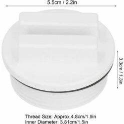 BDD Bouchon Antigel Bouchon De Retour De Piscine Bouchon De Tuyau De Piscine Fileté De 5 Pouces Bouchon De Tuyau De Retour De Spa De Piscine 5pcs Blanc -Pièce détachée de piscine Soldes 66572305 4