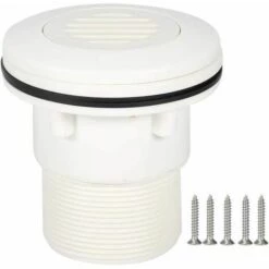 FLYME Piscine Buse à Jet Prise D’Aspiration D’Eau Robinetterie Ronde Forme Piscines Accessoires Universels (Couverture En Filet)