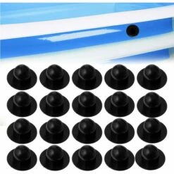 FLYME Bouchon De Piscine, 20pcs Bouchon Trou Crépine De Piscine, Raccord De Remplacement De Prise Murale Bouchon De Crépine De Pompe De Filtre De Piscine Au Sol Pour Pièces De Piscines