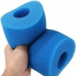 YOOUYIDA 4 Pièces Éponge Filtrante,Filtre De Piscine,Mousse Pour Filtre Piscine,Éponge Filtrante,Filtre Éponge Cartouche Réutilisables Et Lavables,pour Spa, Piscine, Jacuzzi (Bleu,10 * 20cm) -Pièce détachée de piscine Soldes 67896744 3