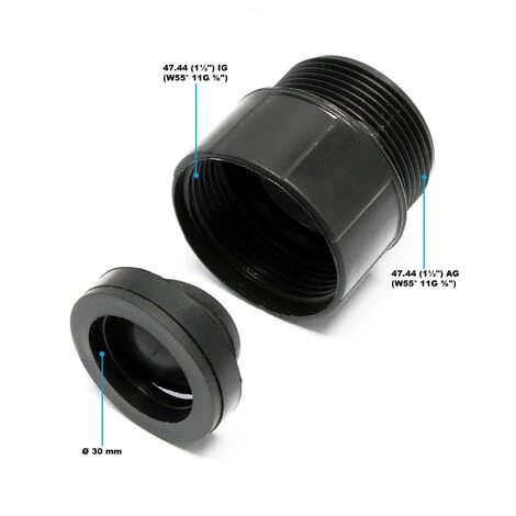 WILTEC Clapet Anti-retour Filetage Femelle/mâle Pour Pompe à Eaux Sales 4 WILTEC Clapet Anti-retour Filetage Femelle/mâle Pour Pompe à Eaux Sales – Image 2