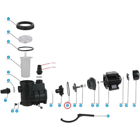 SunSun Pièces Détachées Pompe De Piscine HZS-200/300 Joint 3 5 SunSun Pièces Détachées Pompe De Piscine HZS-200/300 Joint 3 – Image 3