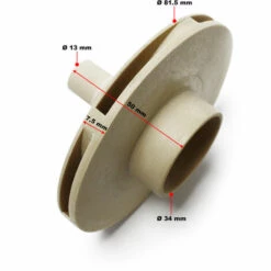 SunSun Pièces Détachées Pompe De Piscine HZS-200 Turbine -Pièce détachée de piscine Soldes 810205 5