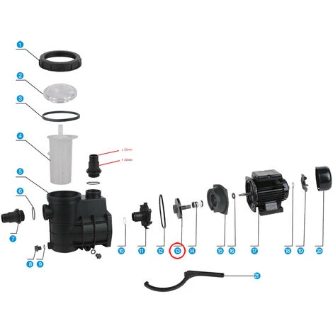 SunSun Pièces Détachées Pompe De Piscine HZS-300 Turbine 6 SunSun Pièces Détachées Pompe De Piscine HZS-300 Turbine – Image 4