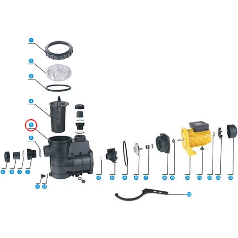 SunSun Pièces Détachées Pompe De Piscine HZS-550/750 Corps De Pompe Permet 4 SunSun Pièces Détachées Pompe De Piscine HZS-550/750 Corps De Pompe Permet – Image 2