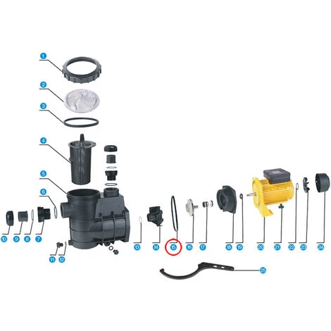 SunSun Pièces Détachées Pompe De Piscine HZS-550/750 4 Etanchéité 5 SunSun Pièces Détachées Pompe De Piscine HZS-550/750 4 Etanchéité – Image 3